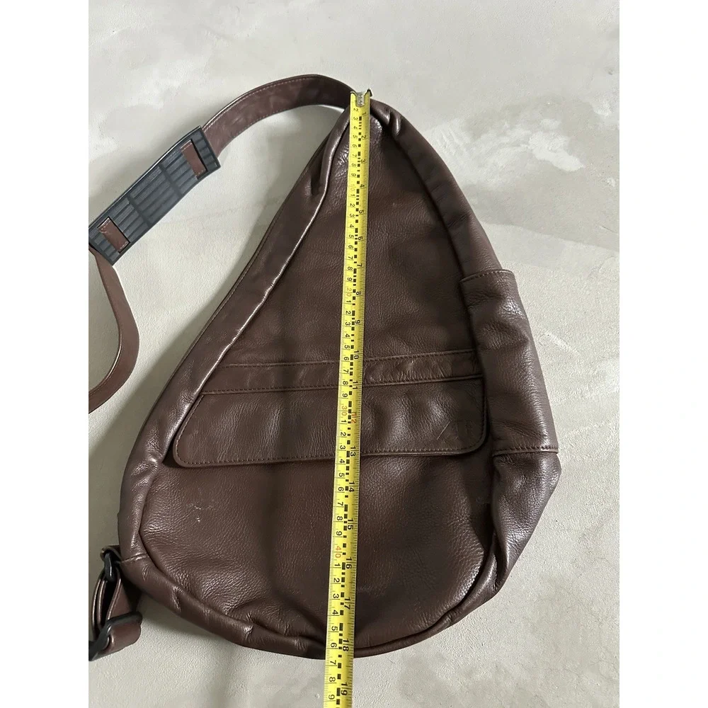 Vintage Ameribag Brown Leather Healthy Back Bag Backpack